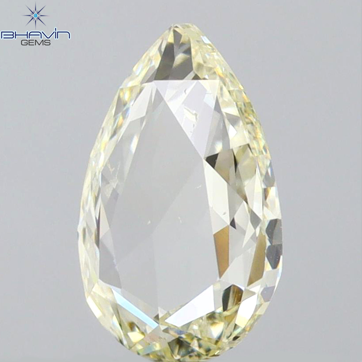 0.29 CT ペアシェイプ ナチュラル ダイヤモンド グリーン (カメレオン) カラー VS1 クラリティ (5.89 MM)