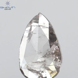 0.48 CT Pear Shape Natural Diamond Pink Color I2 Clarity (7.53 MM)