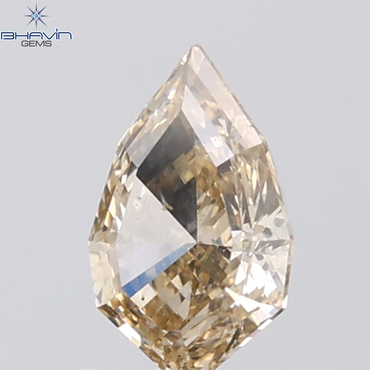1.13 CT Kite Diamond Natural Brown Color SI Clarity (8.43 MM)