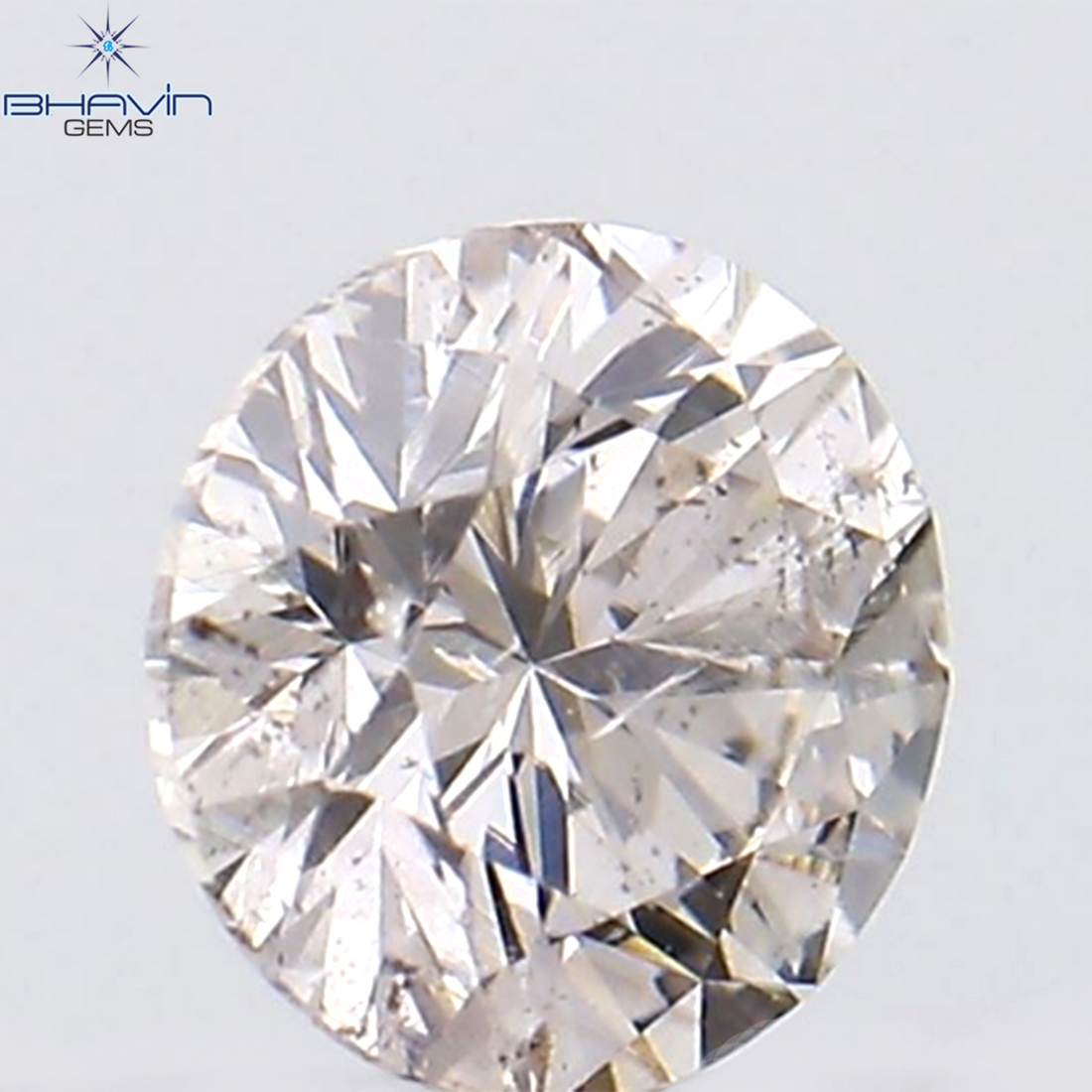 0.18 CT Natural Round Diamond Pink Color Clarity SI2 (3.60 MM)