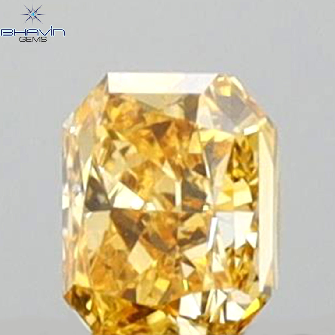 0.11 CT Natural Radiant Diamond Orange Color Clarity VS2 (2.76 MM)