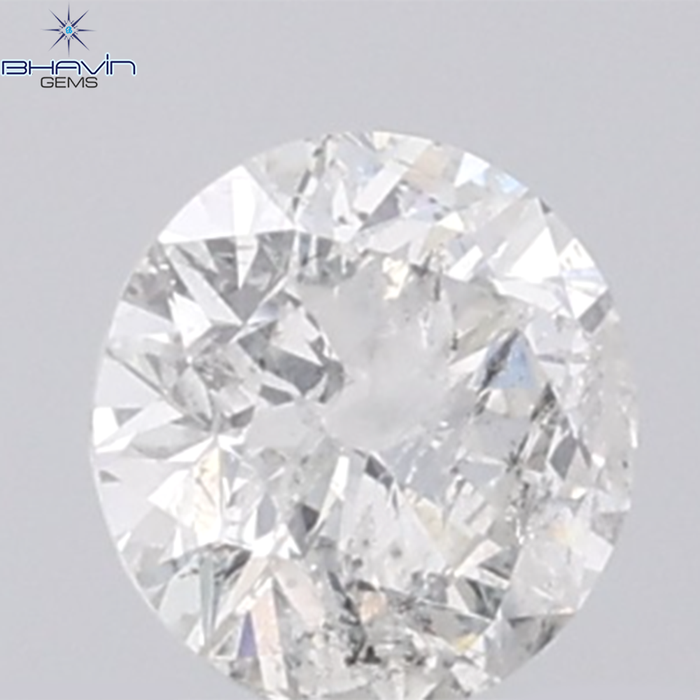 0.50 CT Round Shape Natural Diamond White Color I3 Clarity (5.04 MM)