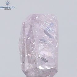 0.25 CT Radiant Diamond Natural Pink Color I3 Clarity (4.35 MM)