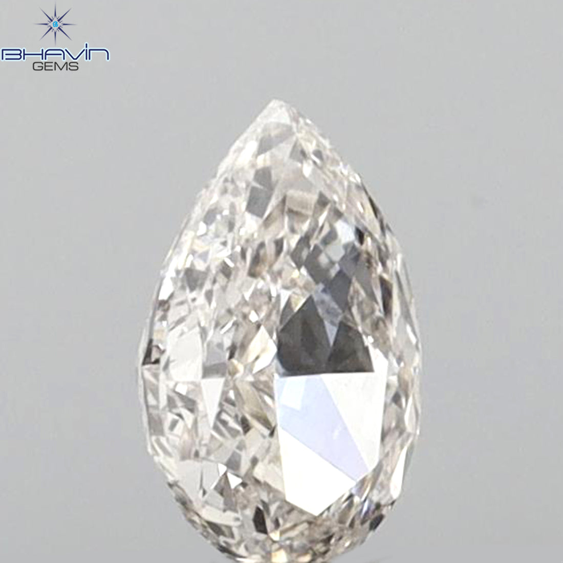0.23 CT ペアシェイプ 天然ダイヤモンド ピンクカラー VS1 クラリティ (4.98 MM)