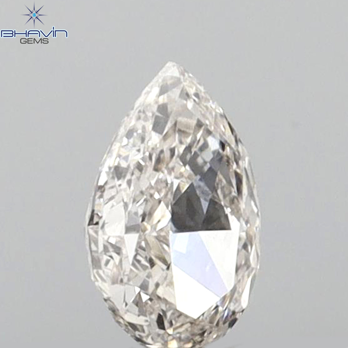 0.23 CT ペアシェイプ 天然ダイヤモンド ピンクカラー VS1 クラリティ (4.98 MM)