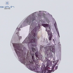 0.33 CT Heart Diamond Natural Pink Color I3 Clarity (4.58 MM)
