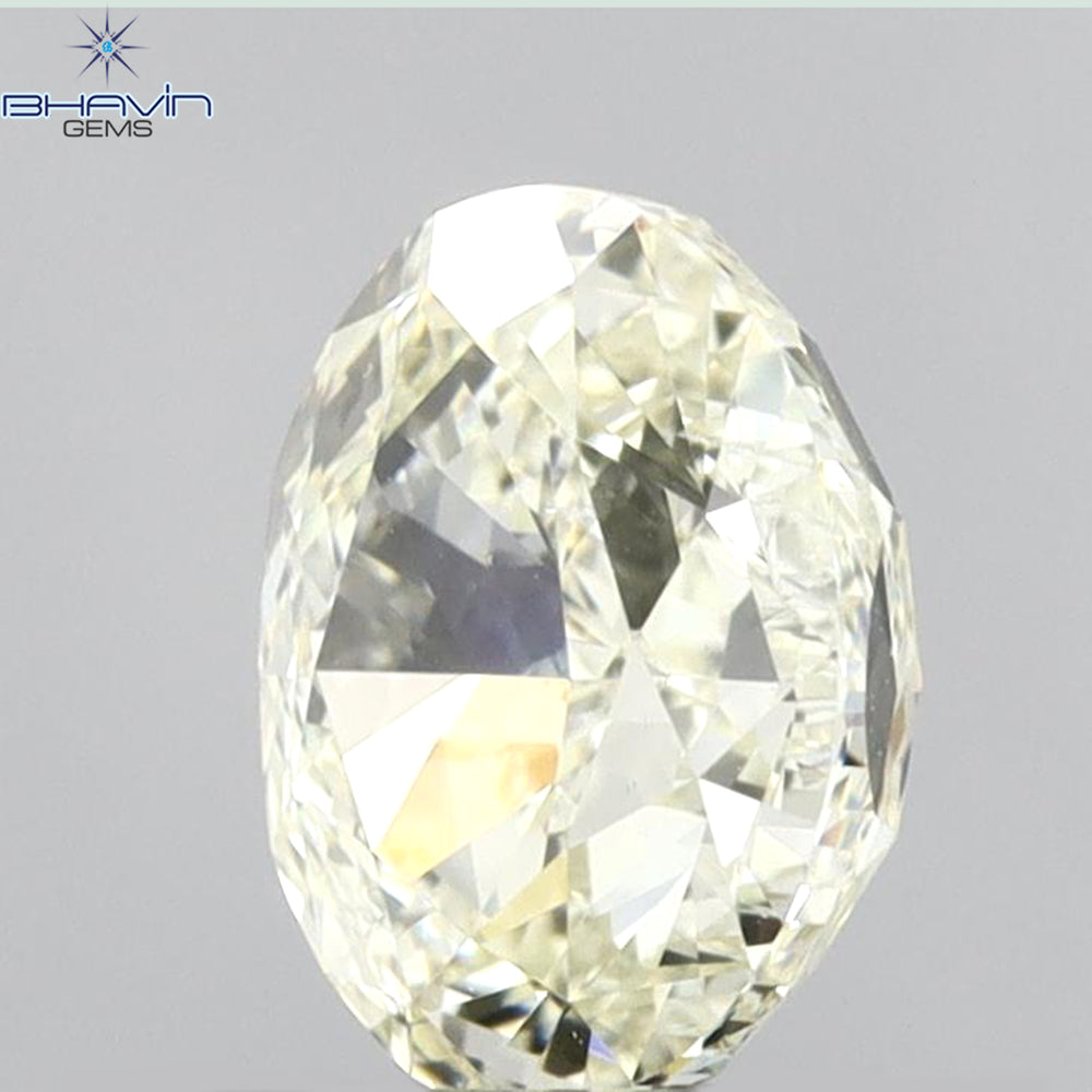 1.00 CT Oval Shape Natural Diamond Yellow Color VS2 Clarity (6.75 MM)