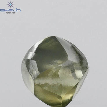 1.94 CT Natural Rough Diamond Enhanced Green Color Clarity SI1 (5.90 MM)