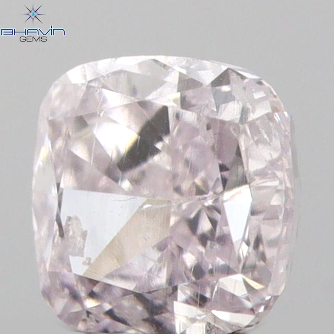 0.18 CT クッションシェイプ 天然ダイヤモンド ピンクカラー SI2 クラリティ (2.75 MM)