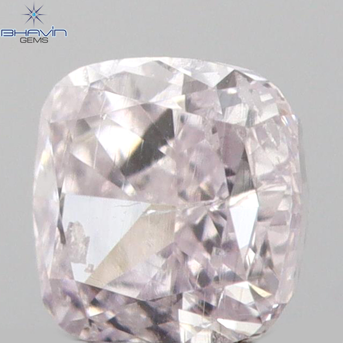 0.18 CT クッションシェイプ 天然ダイヤモンド ピンクカラー SI2 クラリティ (2.75 MM)
