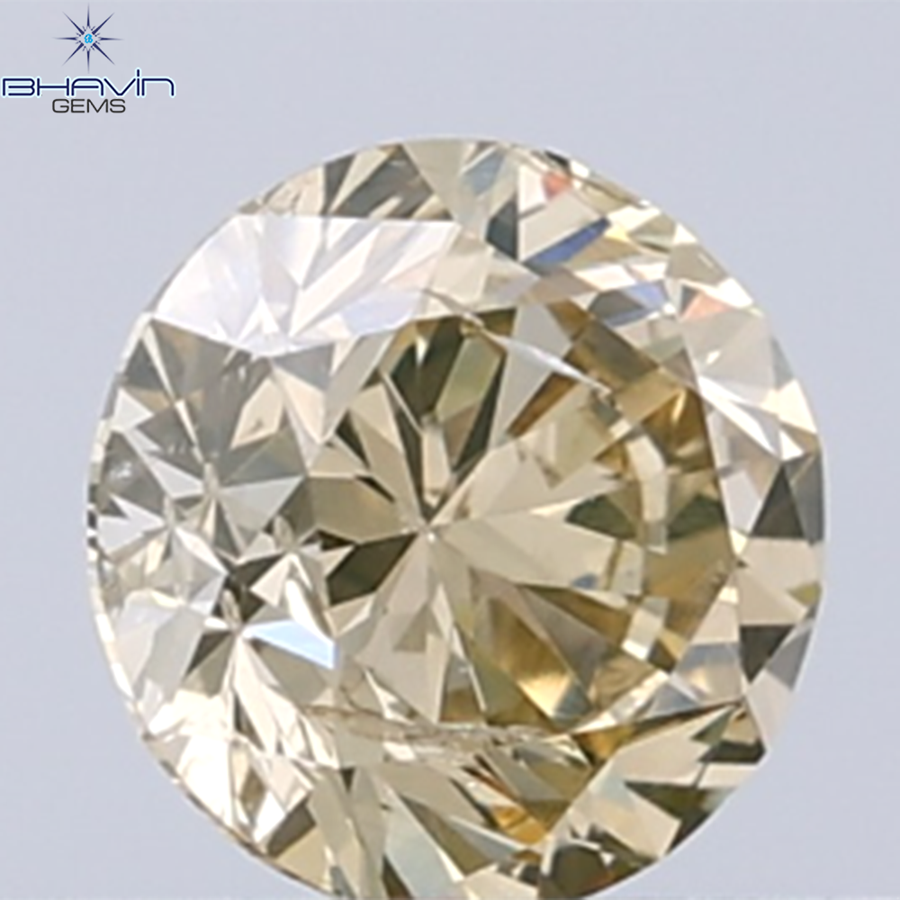 0.18 CT ラウンド ローズ カット シェイプ 天然ダイヤモンド ピンク色 I2 クラリティ (3.86 MM)