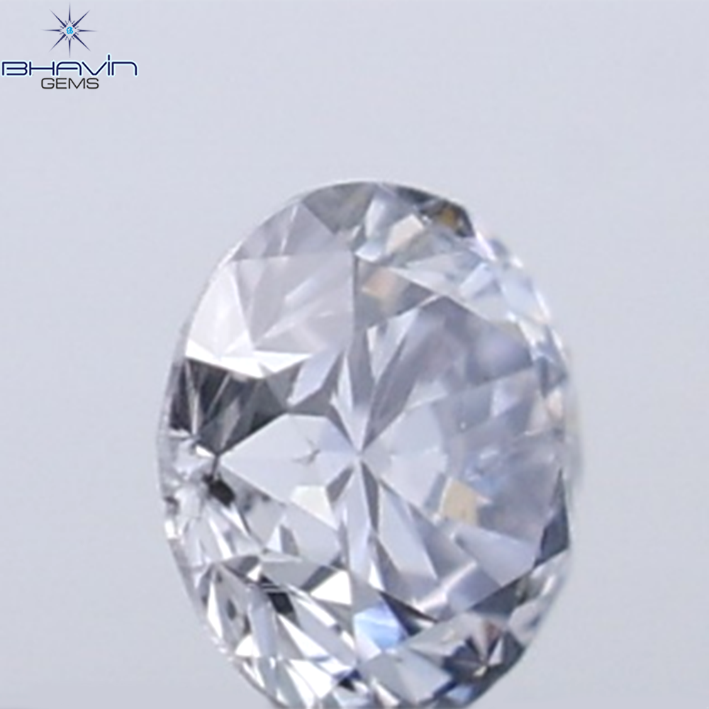 0.18 CT ラウンド ローズ カット シェイプ 天然ダイヤモンド ピンク色 I2 クラリティ (3.86 MM)