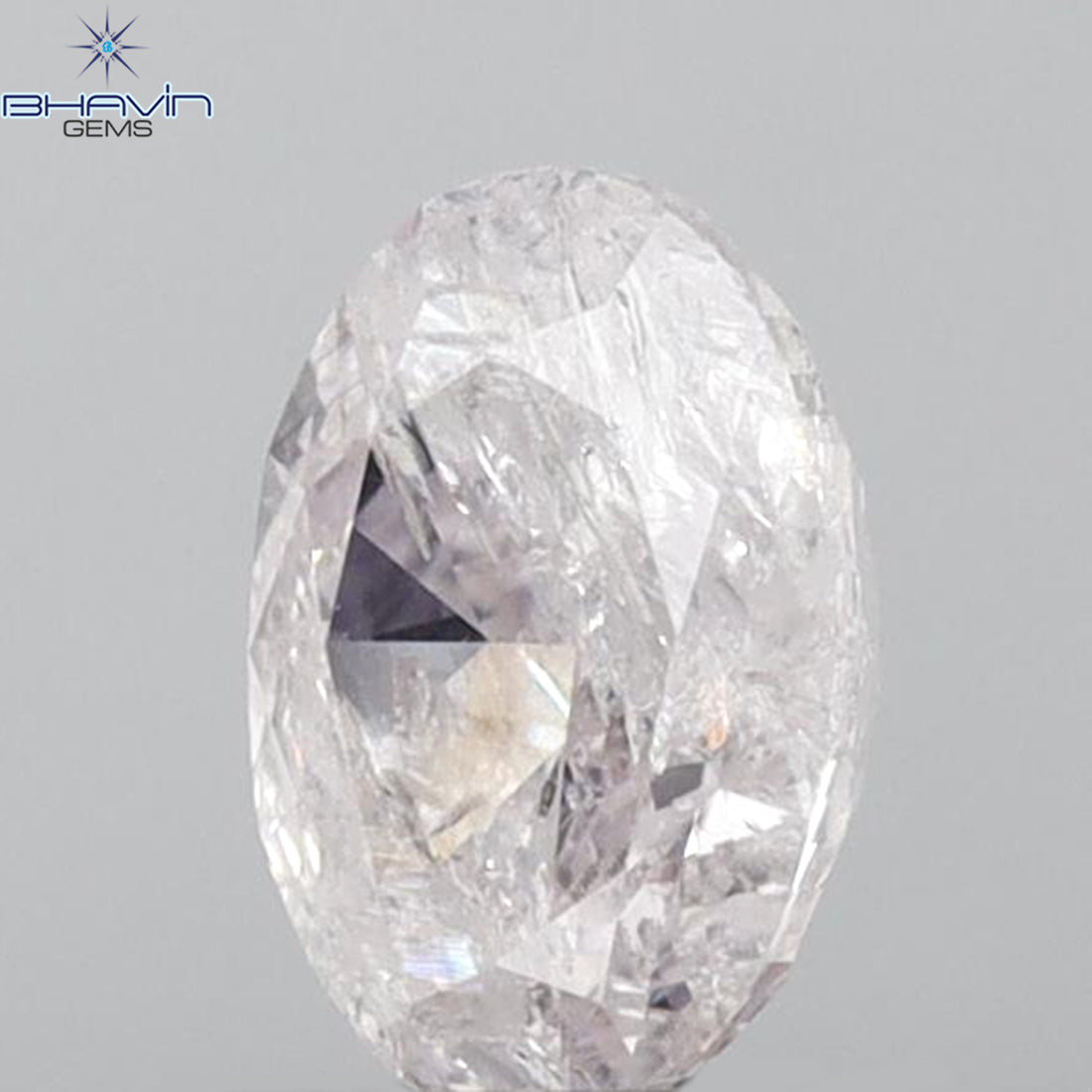 GIA認定 1.03 CT オーバルシェイプ 天然ダイヤモンド ピンクカラー I3 クラリティ (7.24 MM)