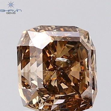 1.35 CT Cushion Diamond Natural Brown Color SI2 Clarity (5.65 MM)