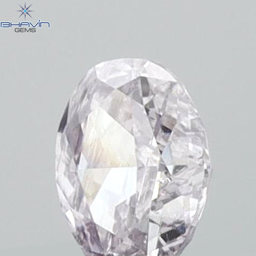 0.22 CT Oval Shape Natural Diamond Pink Color I1 Clarity (4.30 MM)