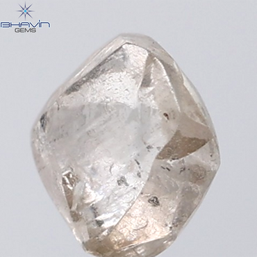 1.26 CT Rough Shape Natural Diamond Brown Color SI1 Clarity (6.19 MM)