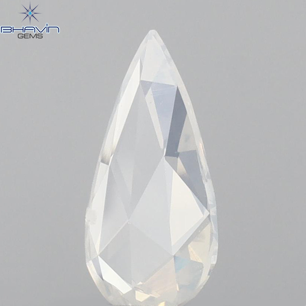 0.52 CT Pear Shape Natural Diamond White Color SI1 Clarity (8.11 MM)