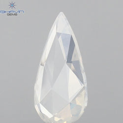 0.52 CT Pear Shape Natural Diamond White Color SI1 Clarity (8.11 MM)