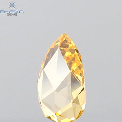 0.16 CT Pear Shape Natural Diamond Orange Color VS1 Clarity (4.83 MM)