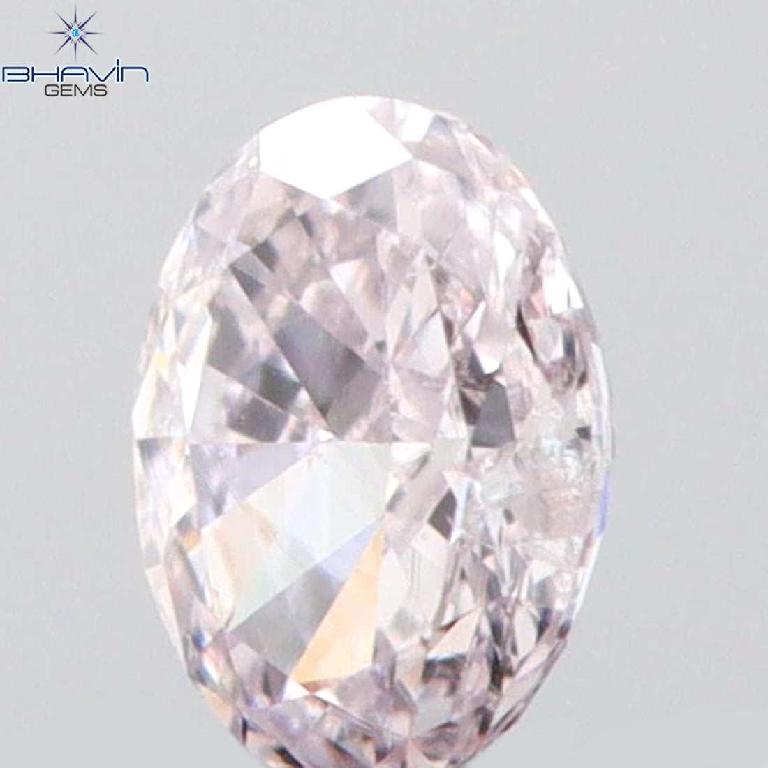 0.10 CT Natural Oval Diamond Pink Color Clarity SI1 (3.26 MM)