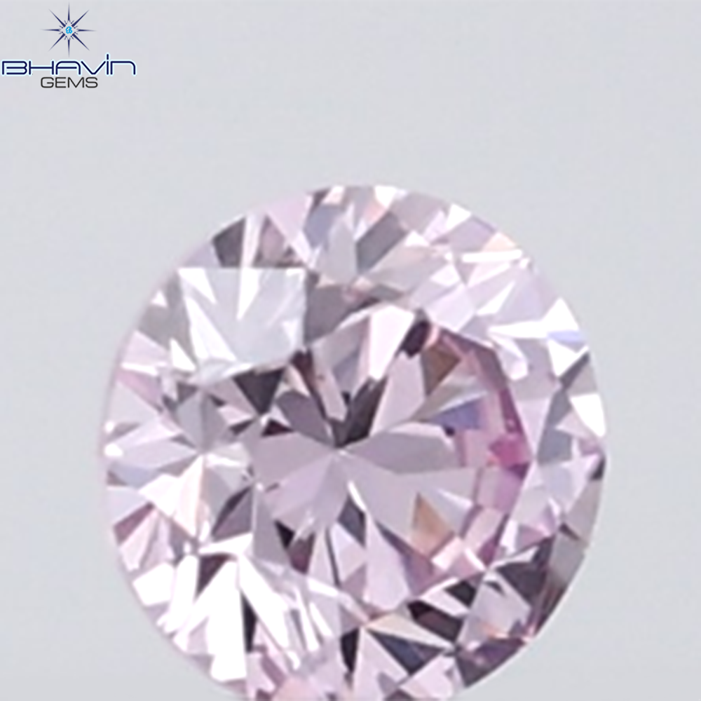 0.05 CT Round Natural Diamond Pink (Argyle) Color VS-SI Clarity