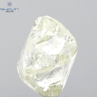 2.60 CT Rough Shape Natural Loose Diamond Yellow Color SI1 Clarity (7.56 MM)