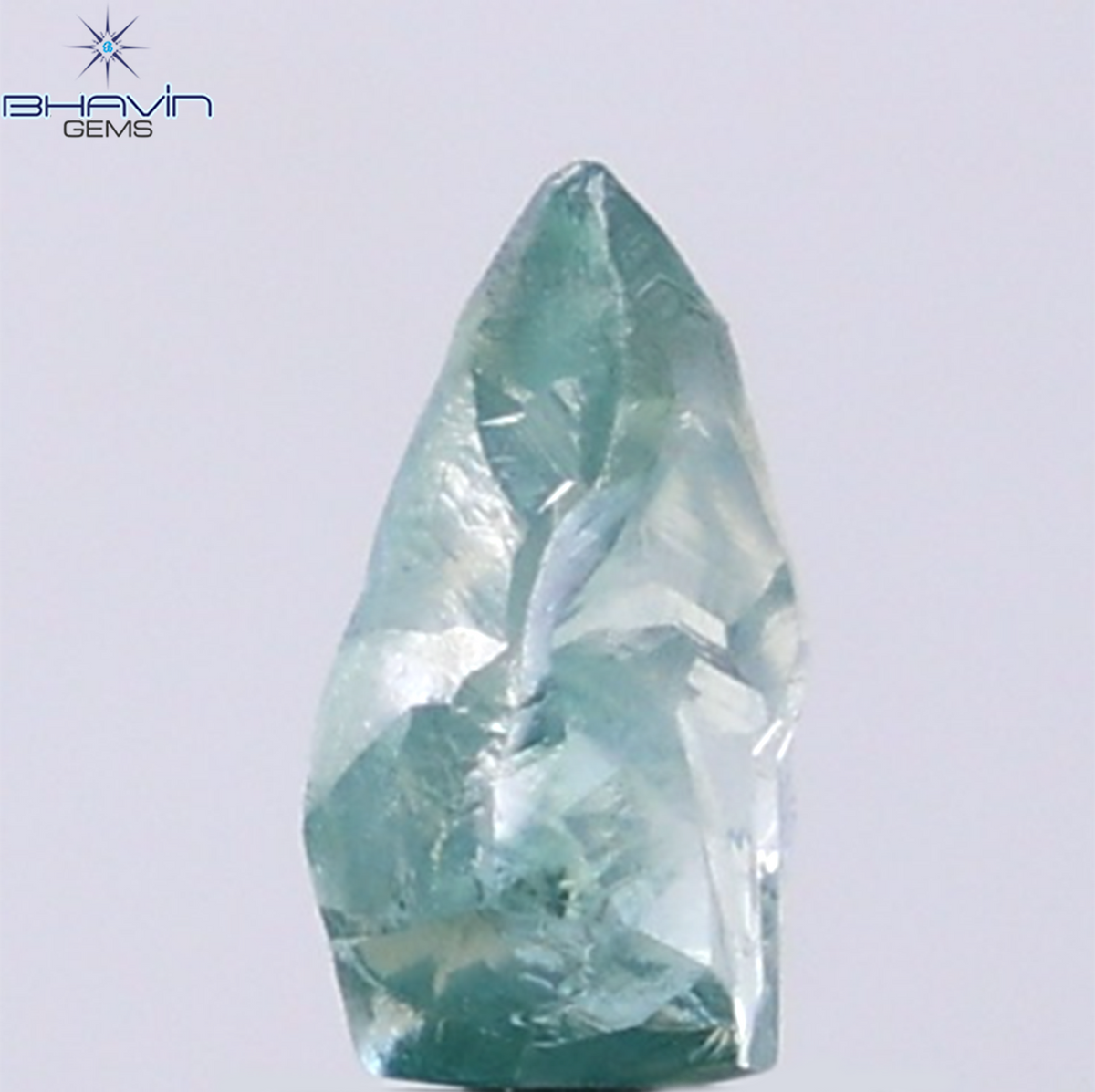 1.30 CT Natural Rough Diamond Enhanced Blue Color Clarity VS (7.89 MM)