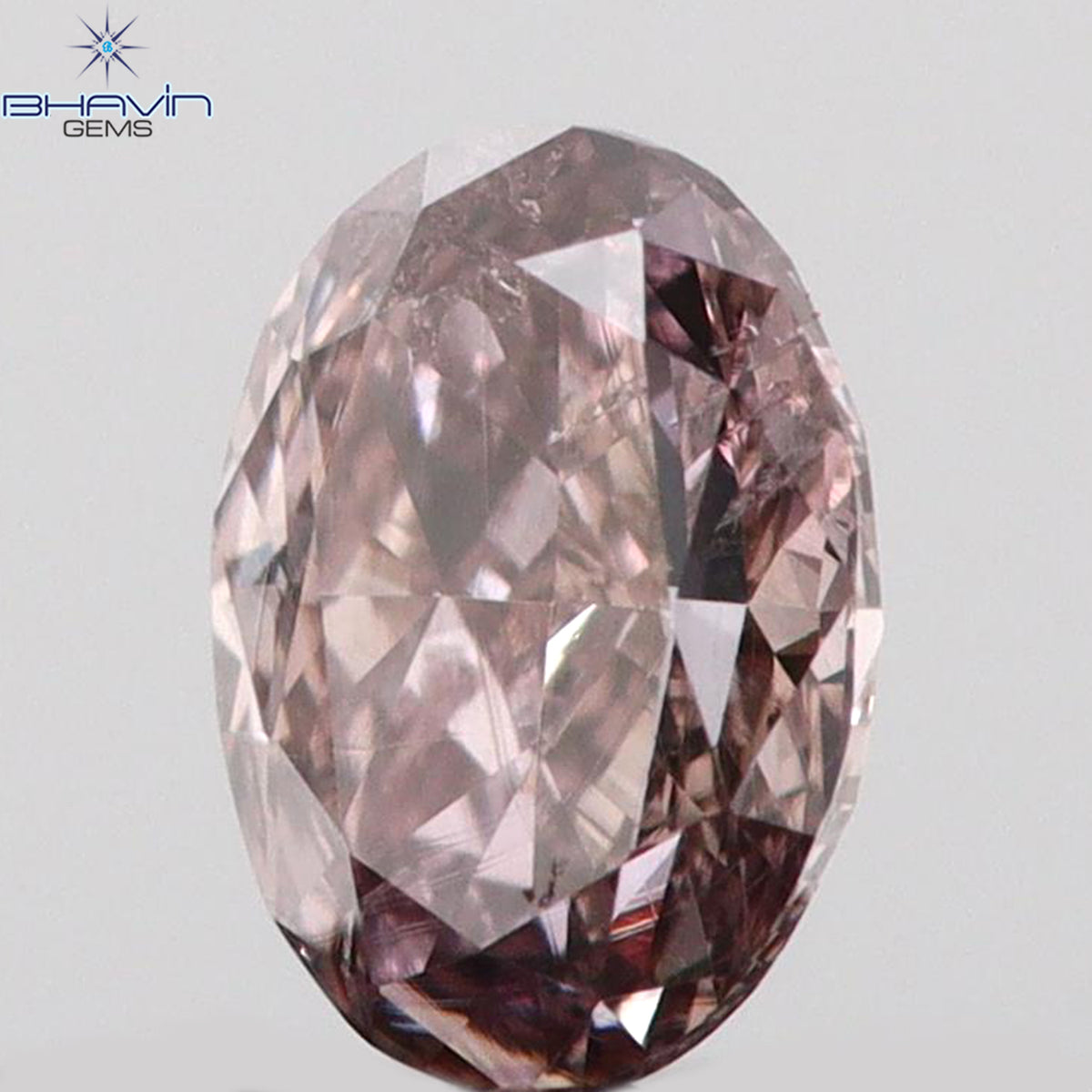 0.15 CT Natural Oval Diamond Pink Color Clarity SI1 (3.84 MM)