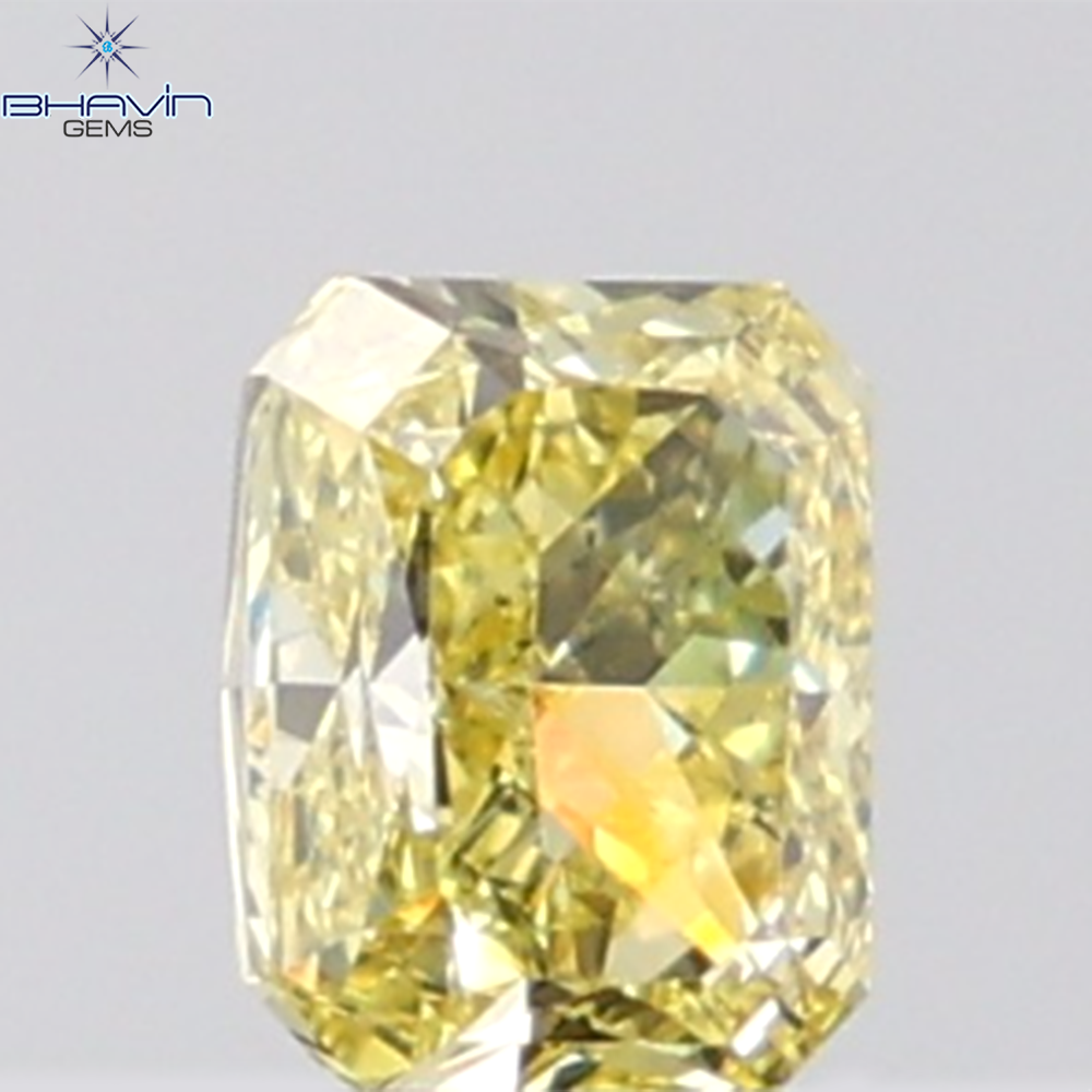 GIA認定 1.27 CT クッションダイヤモンド イエローカラー 天然ダイヤモンド VS1 クラリティ (5.97 MM)