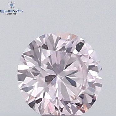 0.04 CT Round Natural Diamond Pink (Argyle) Color VS-SI Clarity