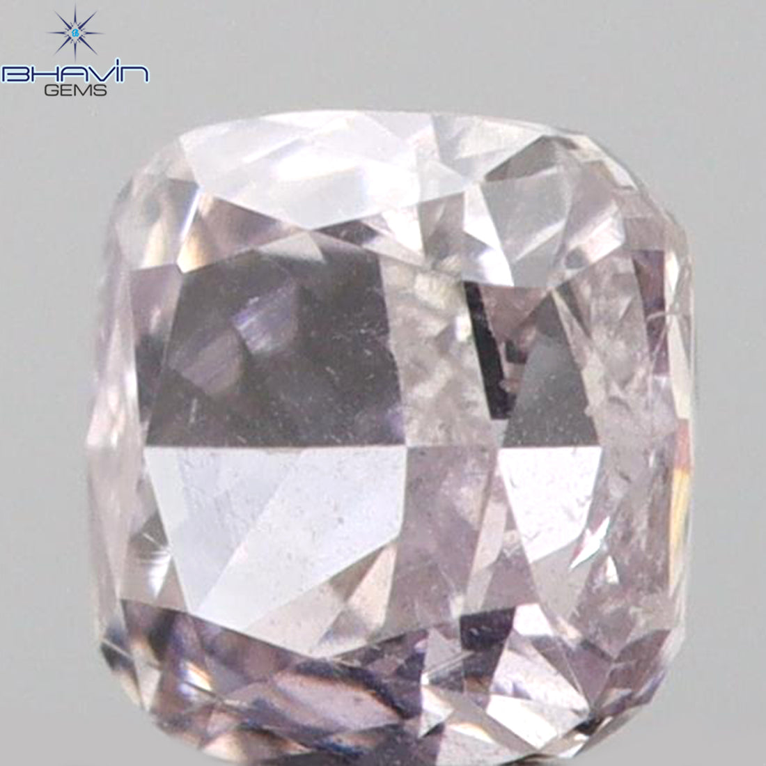 0.14 CT クッションシェイプ 天然ダイヤモンド ピンクカラー SI2 クラリティ (2.83 MM)