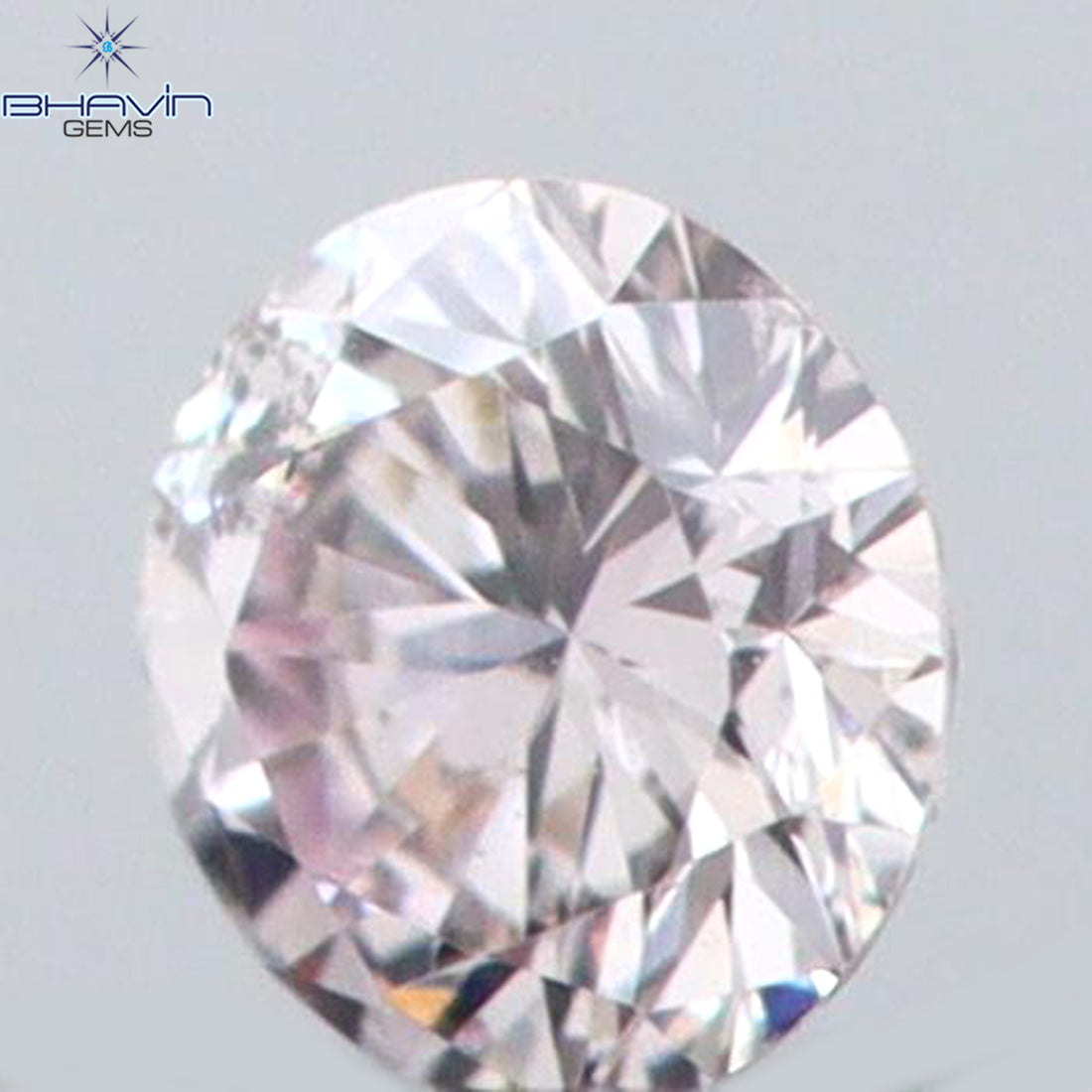 0.03 CT ラウンドシェイプ 天然ダイヤモンド ピンクカラー SI1 クラリティ (1.71 MM)