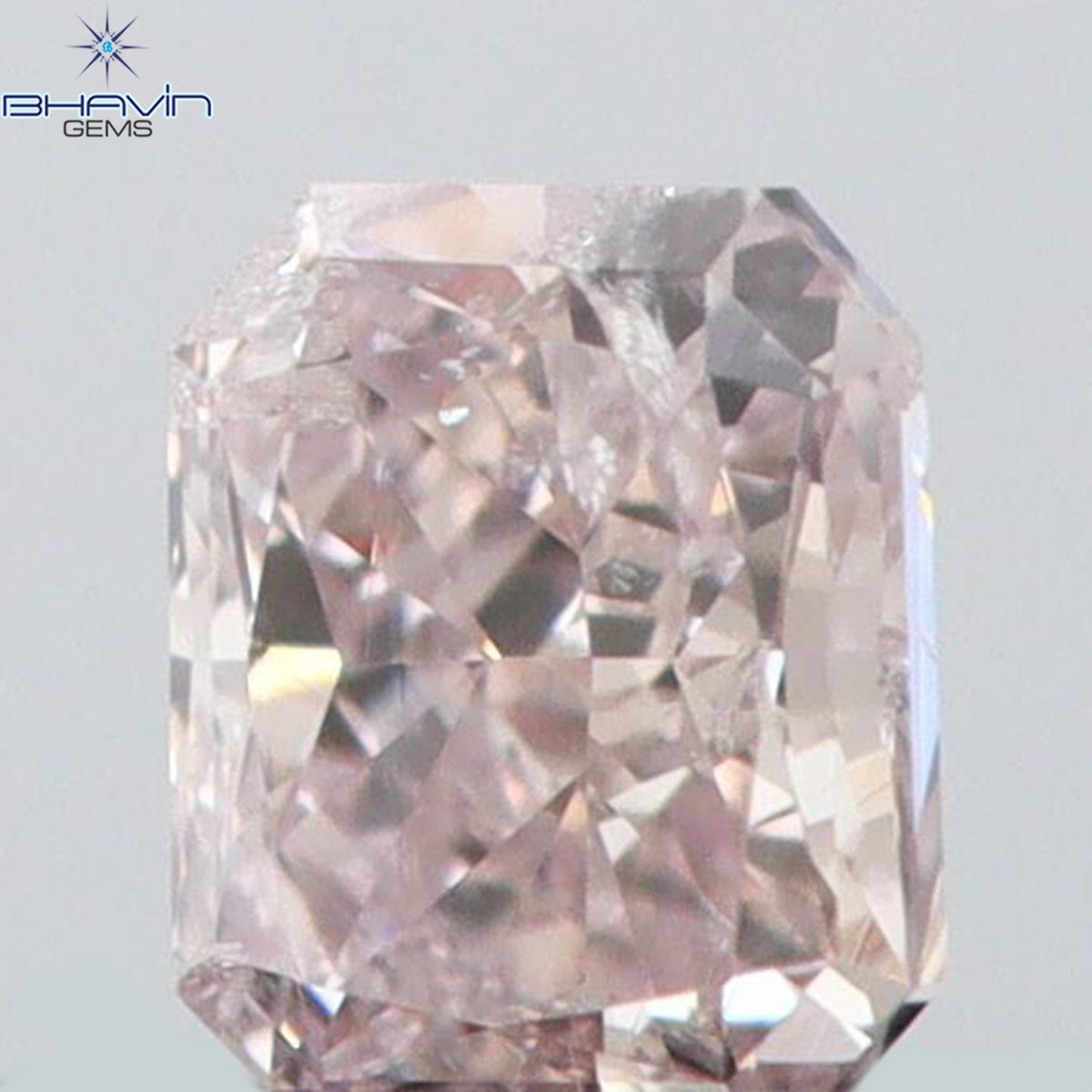 0.13 CT Natural Radiant Diamond Pink Color Clarity SI2 (2.98 MM)