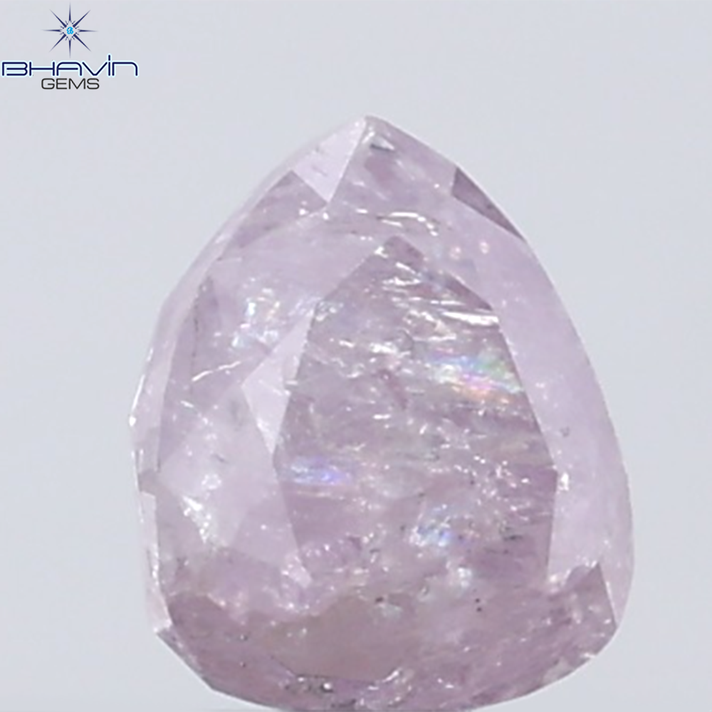 0.32 CT Pear Diamond Natural Pink Color I3 Clarity (4.31 MM)