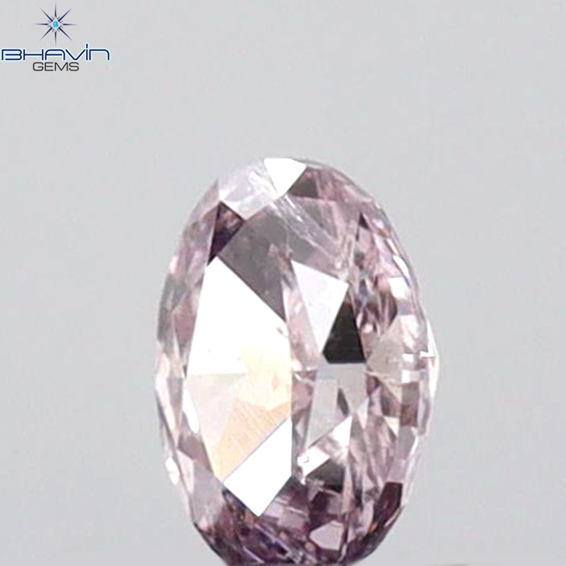0.17 CT オーバルシェイプ 天然ダイヤモンド ピンクカラー SI1 クラリティ (4.00 MM)