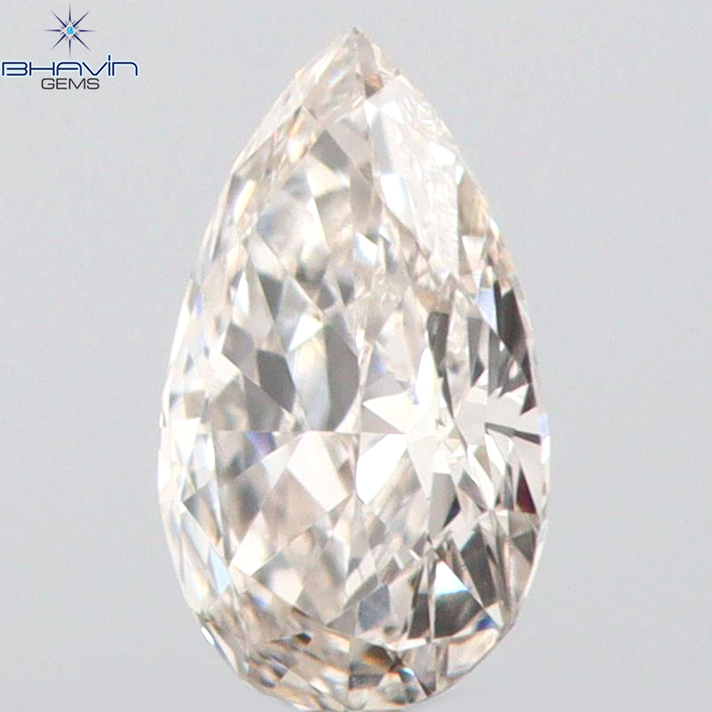 0.13 CT Pear Shape Natural Diamond Pink Color VS1 Clarity (4.46 MM)