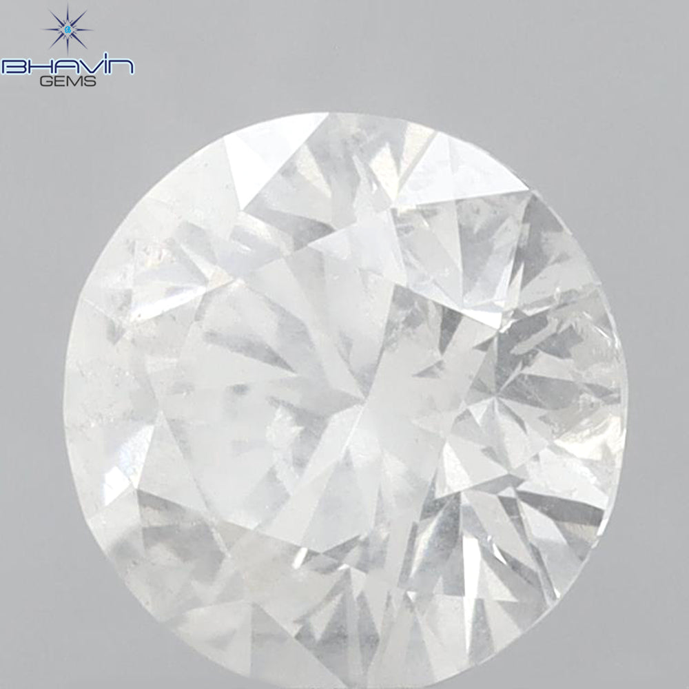 3.02 CT Round Shape Natural Loose Diamond White Color I2 Clarity (9.30 MM)