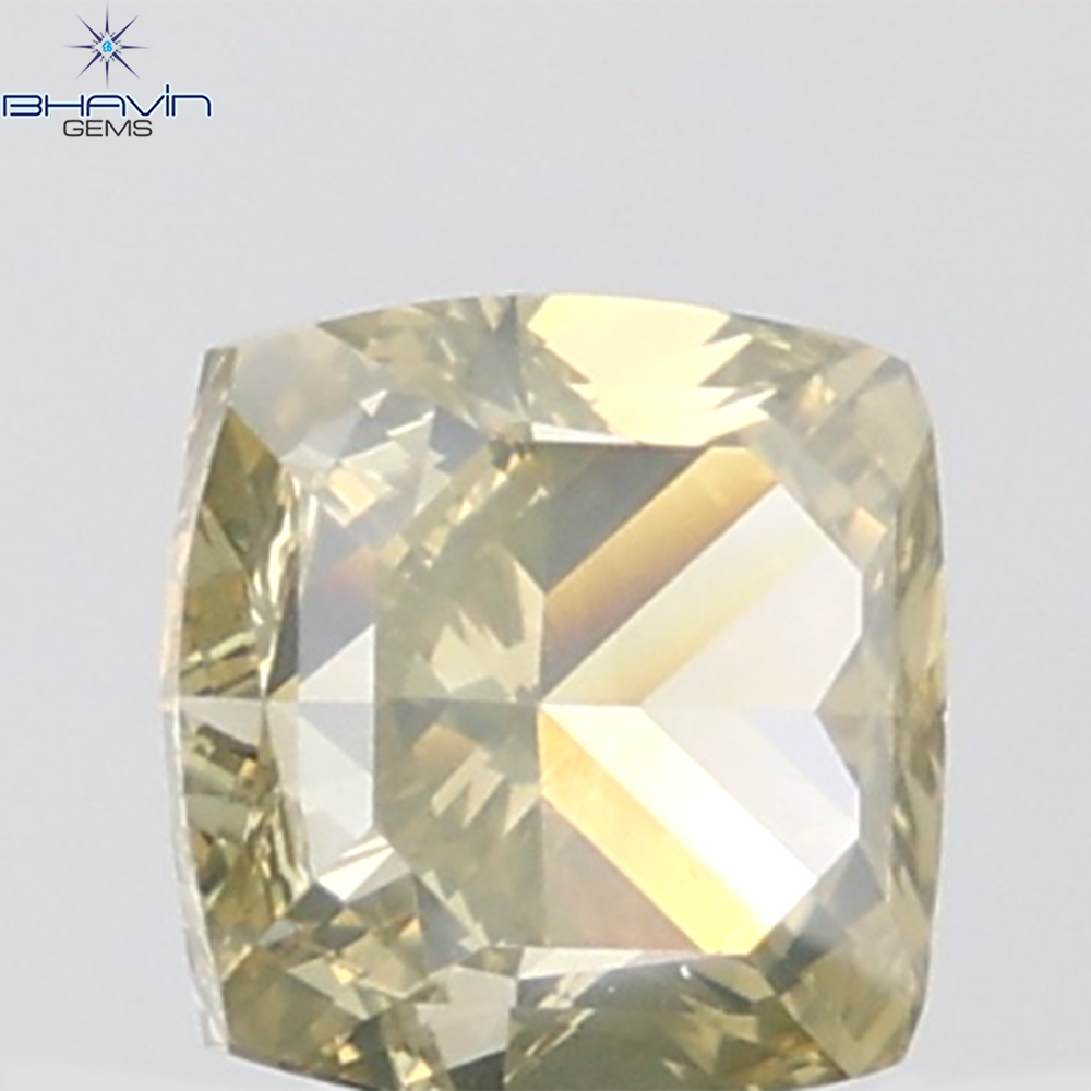GIA認定 1.27 CT クッションダイヤモンド イエローカラー 天然ダイヤモンド VS1 クラリティ (5.97 MM)