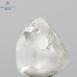 2.09 CT Rough Shape Natural Diamond White Color SI1 Clarity (7.90 MM)