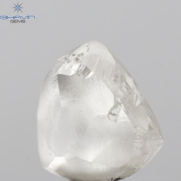 2.09 CT Rough Shape Natural Diamond White Color SI1 Clarity (7.90 MM)