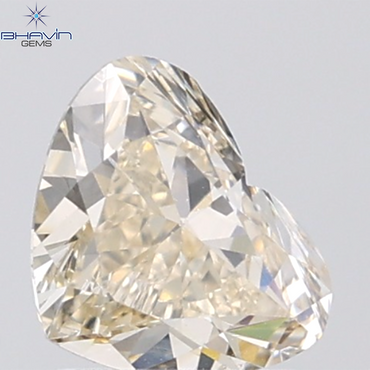 1.00 CT Heart Diamond Natural Brown Color VVS Clarity (7.14 MM)