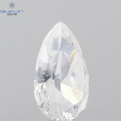 0.31 CT Pear Shape Natural Diamond White Color I1 Clarity (5.60 MM)