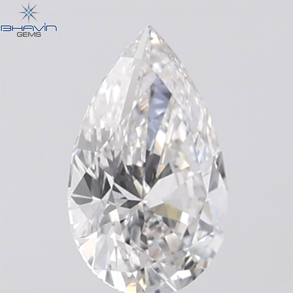 0.12 CT ペアシェイプ ナチュラル ダイヤモンド ピンク色 SI2 クラリティ (3.99 MM)
