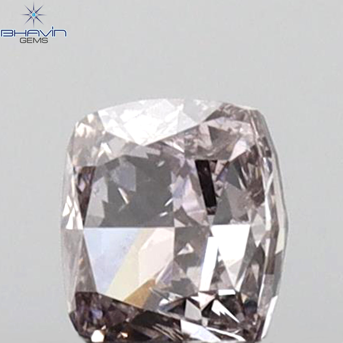 0.25 CT Cushion Shape Natural Diamond Pink Color SI2 Clarity (3.51 MM)