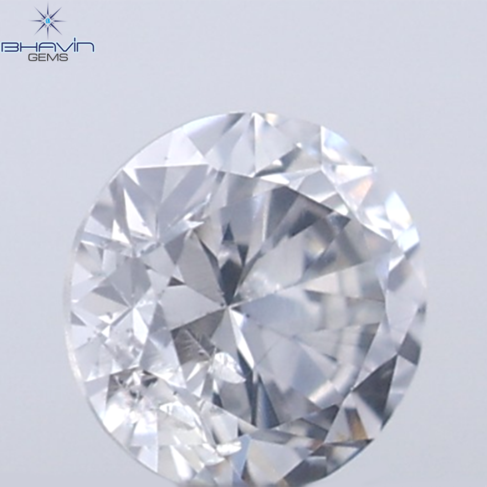 0.18 CT ラウンド ローズ カット シェイプ 天然ダイヤモンド ピンク色 I2 クラリティ (3.86 MM)