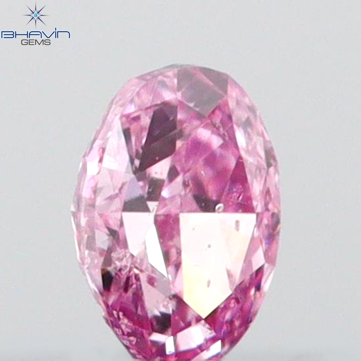 0.06 CT Oval Shape Natural Diamond VIVID Pink (Argyle) Color SI1 Clarity (2.70 MM)