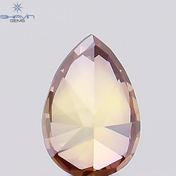 0.40 CT Pear Shape Natural Diamond Pink Color VS1 Clarity (5.39 MM)