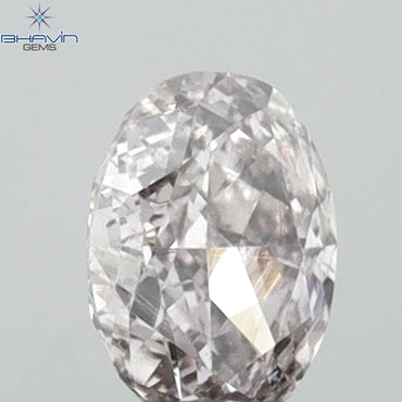 0.30 CT Oval Shape Natural Diamond Pink Color VS2 Clarity (4.70 MM)