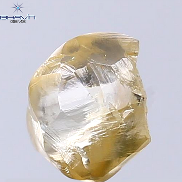 1.90 CT Rough Shape Natural Diamond Orange Yellow Color VS2 Clarity (7.20 MM)