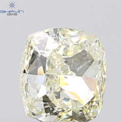 GIA認定 1.27 CT クッションダイヤモンド イエローカラー 天然ダイヤモンド VS1 クラリティ (5.97 MM)
